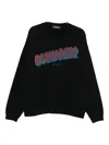 Dsquared2 Logo-print Cotton Sweatshirt In Black