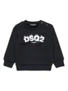 Dsquared2 Logo-print Cotton Sweatshirt In Black