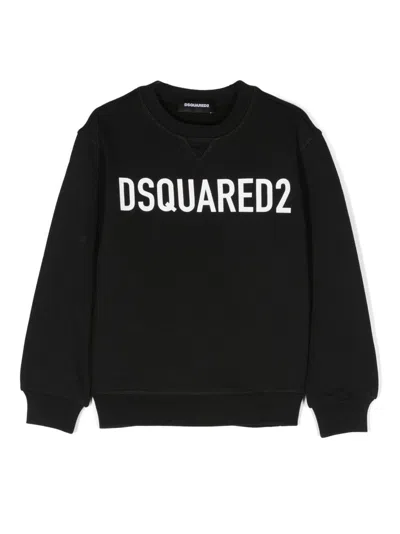 DSQUARED2 LOGO-PRINT COTTON SWEATSHIRT