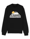 Dsquared2 Logo-print Cotton Sweatshirt In Black