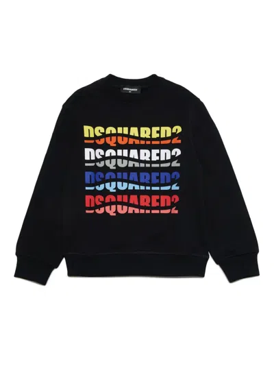 DSQUARED2 LOGO-PRINT COTTON SWEATSHIRT