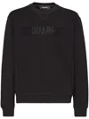 Dsquared2 Dsquared Men Black Cotton Sweatshirt In Black