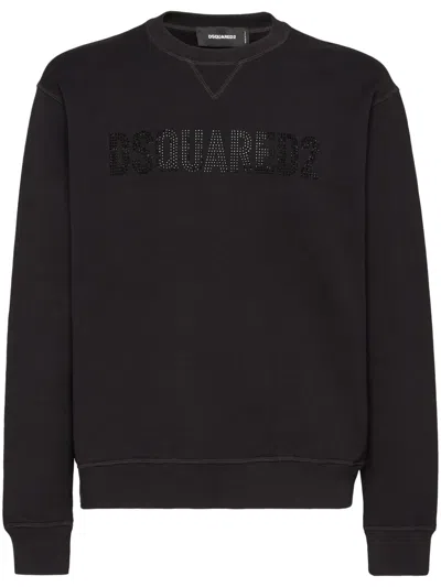 DSQUARED2 LOGO-PRINT COTTON SWEATSHIRT