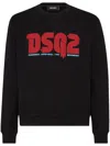 Dsquared2 Logo-print Cotton Sweatshirt In Black