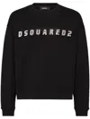 Dsquared2 Ribbed Crew Neck Sweater With Long Sleeves In Black