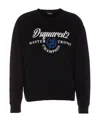 Dsquared2 Logo-print Cotton Sweatshirt In Black
