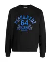 Dsquared2 Logo Printed Crewneck Sweatshirt In Black