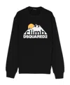 Dsquared2 Logo-print Cotton Sweatshirt In Black
