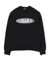 Dsquared2 Logo-print Cotton Sweatshirt In Black