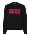 Dsquared2 Logo-print Cotton Sweatshirt In Black