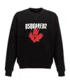 Dsquared2 Logo Printed Crewneck Sweatshirt In Black