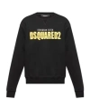 Dsquared2 Logo-print Cotton Sweatshirt In Black