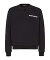 Dsquared2 Men's Printed Scratch Cool Fit Crewneck Sweatshirt Black In Black
