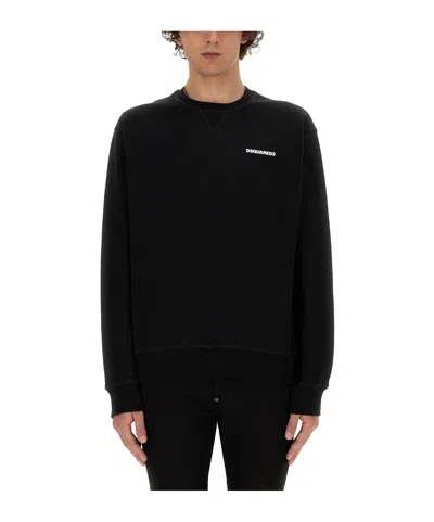 DSQUARED2 DSQUARED2 LOGO PRINTED CREWNECK SWEATSHIRT