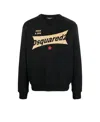 Dsquared2 Man Sweatshirt Black Size L Cotton In Black
