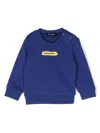 Dsquared2 Light Blue Sweatshirt For Baby Boy With Logo In Blue
