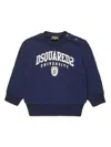 Dsquared2 Logo-print Cotton Sweatshirt In Blue