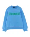 Dsquared2 Logo-print Cotton Sweatshirt In Blue