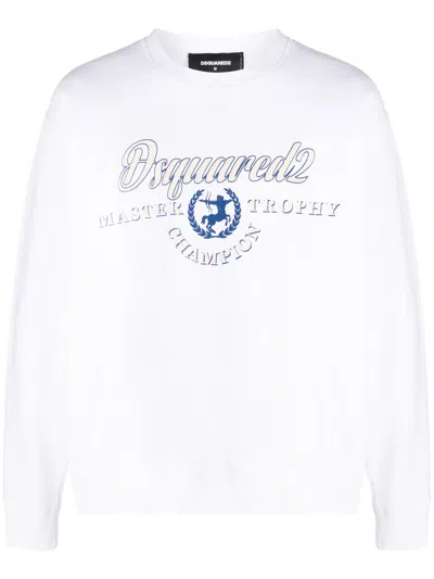 DSQUARED2 LOGO-PRINT COTTON SWEATSHIRT