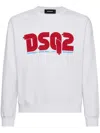 Dsquared2 Logo-print Cotton Sweatshirt In White