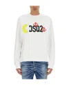 Shop Dsquared2 Logo-print Cotton Sweatshirt In White