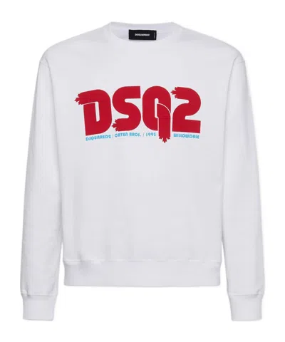 DSQUARED2 LOGO-PRINT COTTON SWEATSHIRT