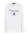 Dsquared2 Logo-print Cotton Sweatshirt In White