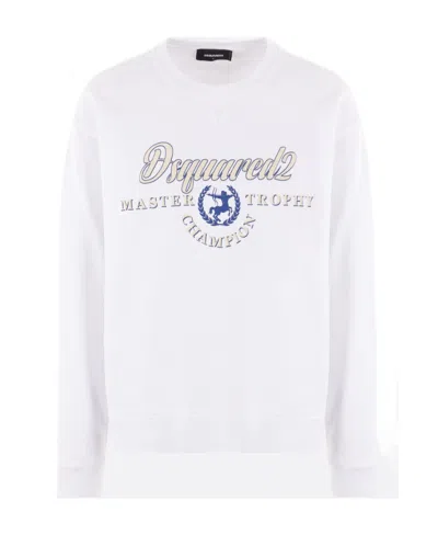 DSQUARED2 DSQUARED2 LOGO PRINTED CREWNECK SWEATSHIRT