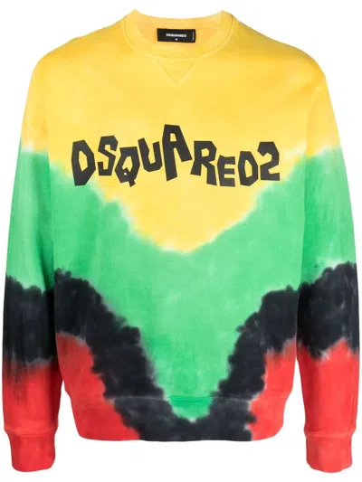 DSQUARED2 LOGO-PRINT COTTON SWEATSHIRT