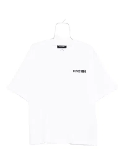 Dsquared2 Logo-print Cotton T-shirt In White