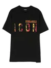 Dsquared2 Logo-print Cotton T-shirt In 黑色