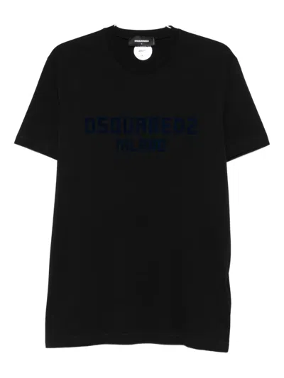 DSQUARED2 LOGO-PRINT COTTON T-SHIRT