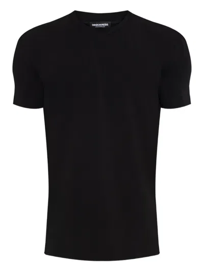 Dsquared2 Logo-print Cotton T-shirt In Black