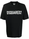 Dsquared2 Mens Black Brand-print Crewneck Regular-fit Cotton-jersey T-shirt In Black