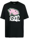 Dsquared2 Logo-print Cotton T-shirt In Black