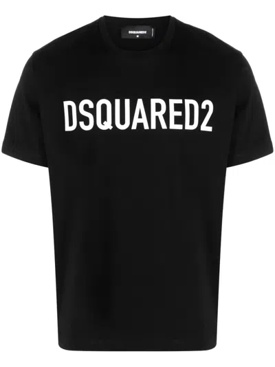 DSQUARED2 LOGO-PRINT COTTON T-SHIRT