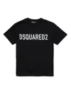 Dsquared2 Printed Cotton Jersey T-shirt In Black