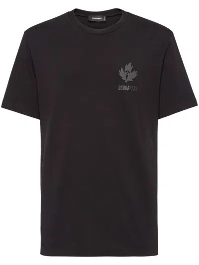 Dsquared2 Logo-print Cotton T-shirt In Black
