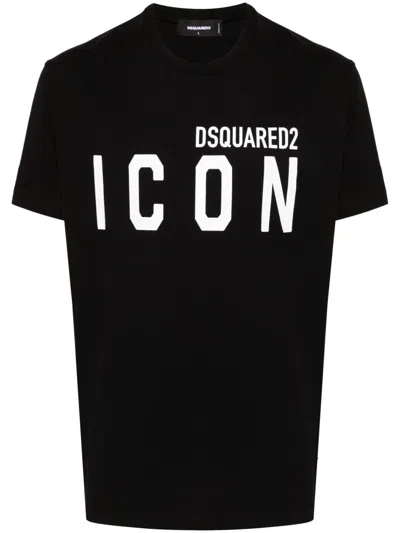 DSQUARED2 LOGO-PRINT COTTON T-SHIRT