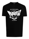 Dsquared2 Easy Fit Logo Print T-shirt In Black