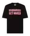 Dsquared2 Skater Fit Printed T-shirt In Black