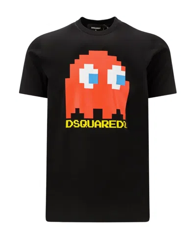 Dsquared2 Logo-print Cotton T-shirt In Black