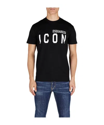 DSQUARED2 DSQUARED2 ICON LOGO PRINTED CREWNECK T-SHIRT