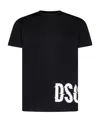 Dsquared2 Cotton Cool Fit T-shirt With Printed Logo In Black