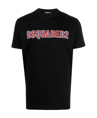 DSQUARED2 DSQUARED2 LOGO PRINTED CREWNECK T-SHIRT