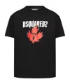 Dsquared2 Logo-print Cotton T-shirt In Black