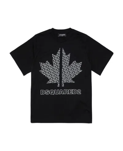 Dsquared2 Logo-print Cotton T-shirt In Black