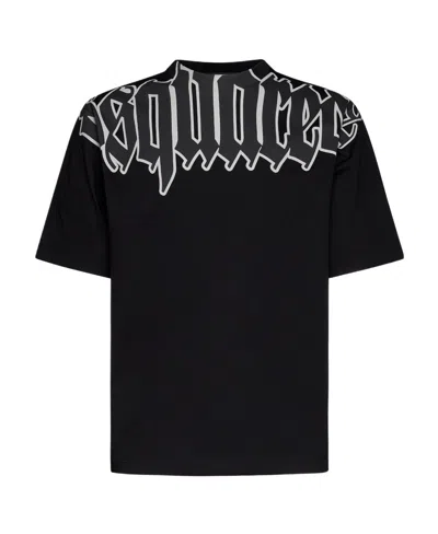 DSQUARED2 DSQUARED2 LOGO PRINTED CREWNECK T-SHIRT