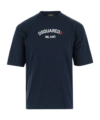 DSQUARED2 DSQUARED2 LOGO PRINTED LOOSE-FIT T-SHIRT
