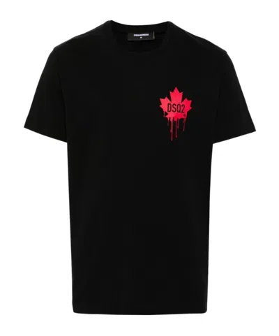 DSQUARED2 DSQUARED2 LOGO PRINTED CREWNECK T-SHIRT